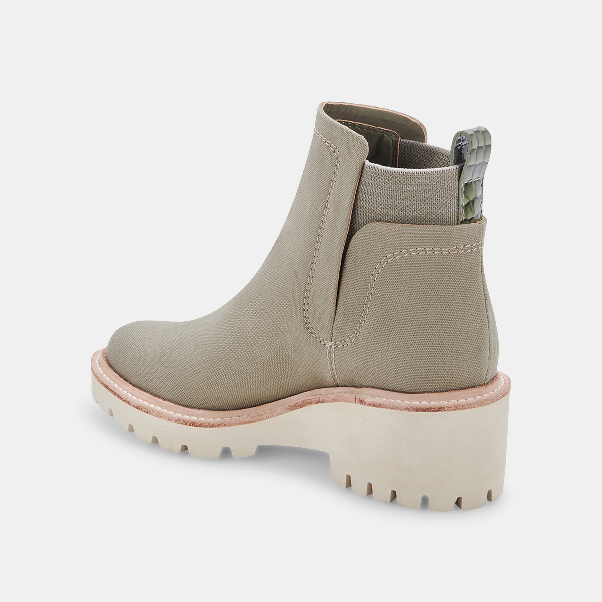 HUEY BOOTIES SAGE CANVAS - Comfortable Women's Slip-On Shoes for Casual Wear, Walking & Outdoor Activities | re:vita