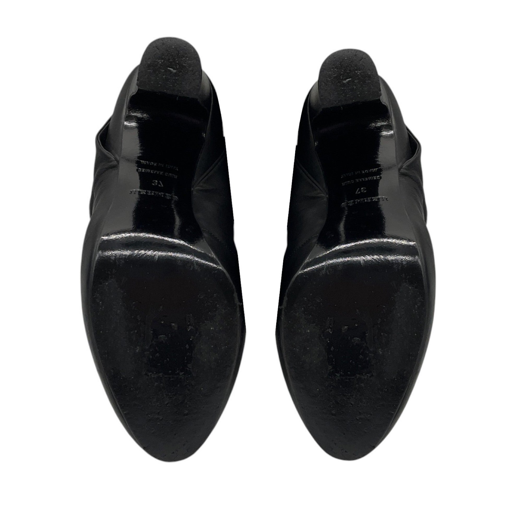 Hermes Black Leather Wrap Ankle Boots for Women - Luxury Designer Shoes for Casual & Evening Wear - Perfect for Date Night & Office Outfits