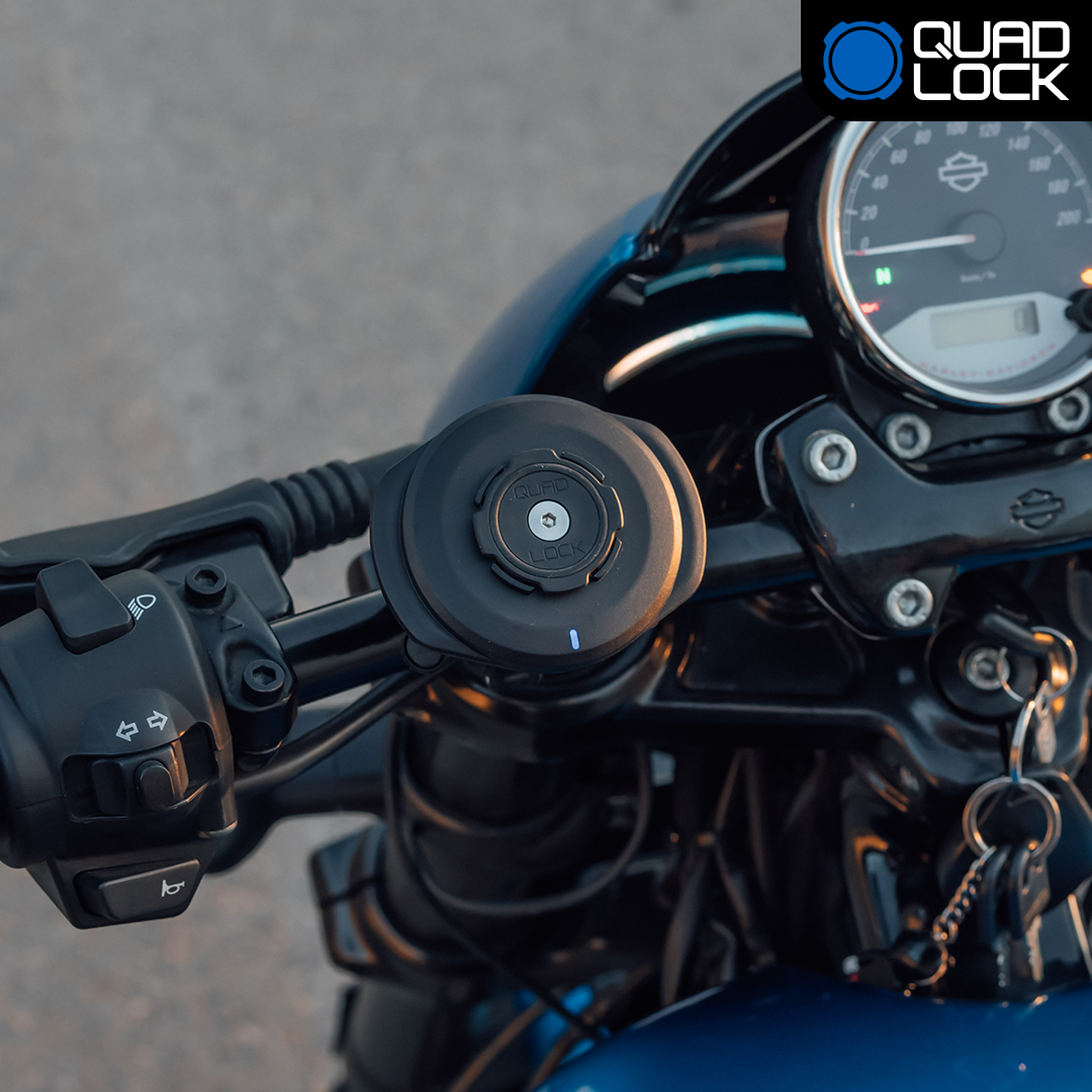 Wireless Charging Phone Mount for Motorcycles - Fast Qi Charger for iPhone & Android - Perfect for Commuting, Touring & Adventure Riding