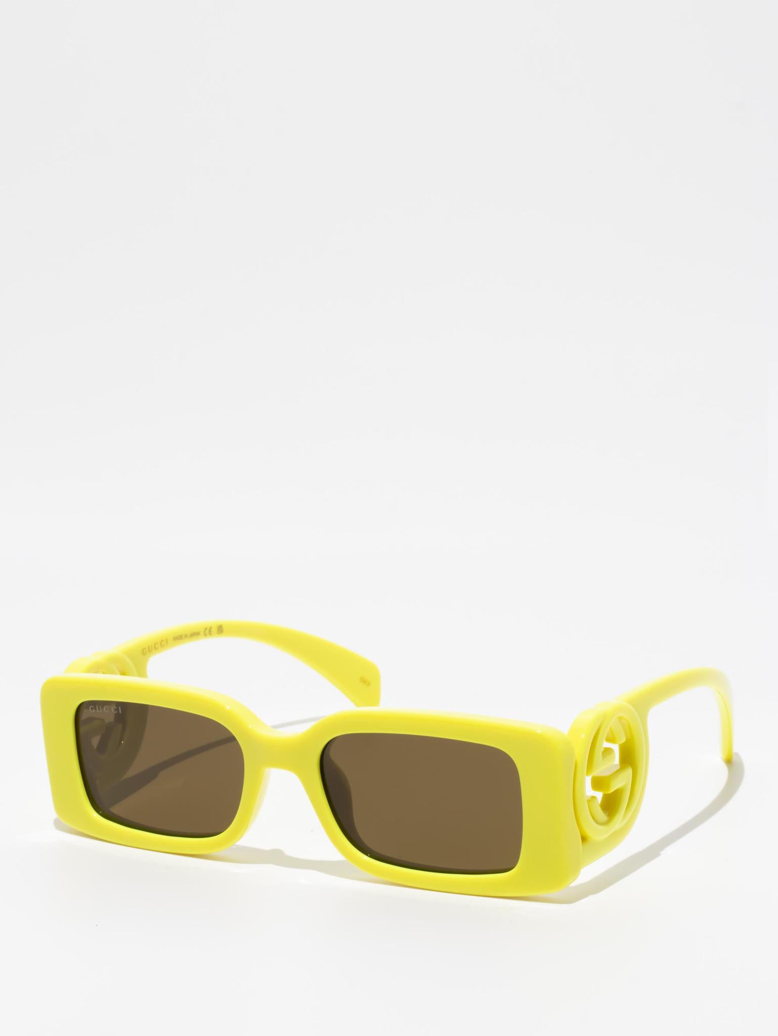 GUCCI GG1325S 007 Yellow Sunglasses for Women - Luxury Designer Shades for Summer, Beach & Outdoor Fashion