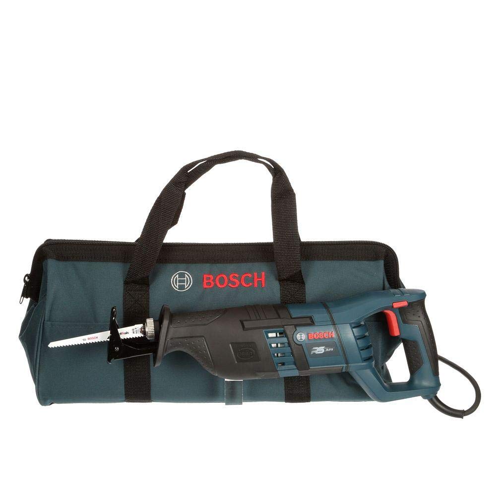 Bosch RS325RT 12 Amp Heavy-Duty Reciprocating Saw with Case - Renewed | Powerful Cutting Tool for Demolition, Woodworking & Metal Cutting Projects