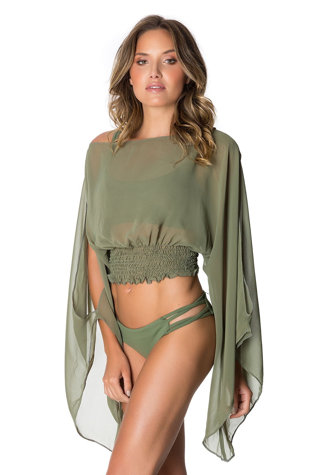 Voyage Women's Olive Green Casual Top - S/M Size | Comfortable & Stylish for Travel, Work & Everyday Wear