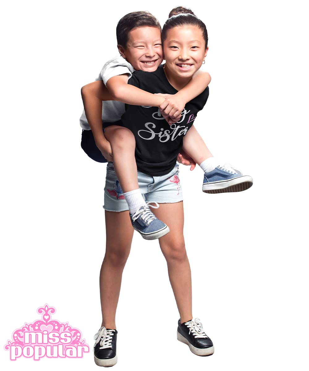 Big Sister Announcement T-Shirt - Cute & Comfortable Toddler to Big Girl Sizes | Perfect for Sibling Reveal, Gender Reveal Party & Everyday Wear