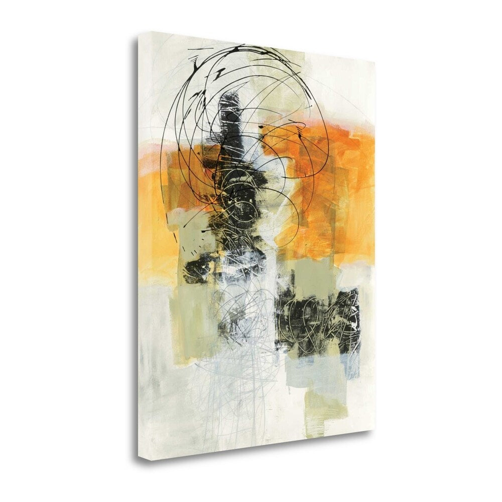 Action II By Jane Davies - Premium Fine Art Giclee Print on Gallery Wrapped Canvas - Ready to Hang Wall Art for Living Room, Bedroom & Office Decor