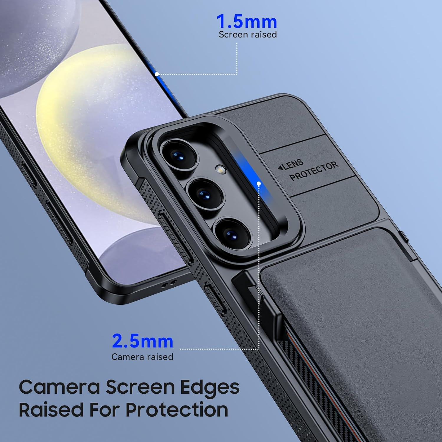 Samsung Galaxy S24 Wallet Case with Card Holder & Kickstand - Slim Protective Phone Cover for Credit Cards, ID & Cash | Perfect for Work, Travel & Everyday Use