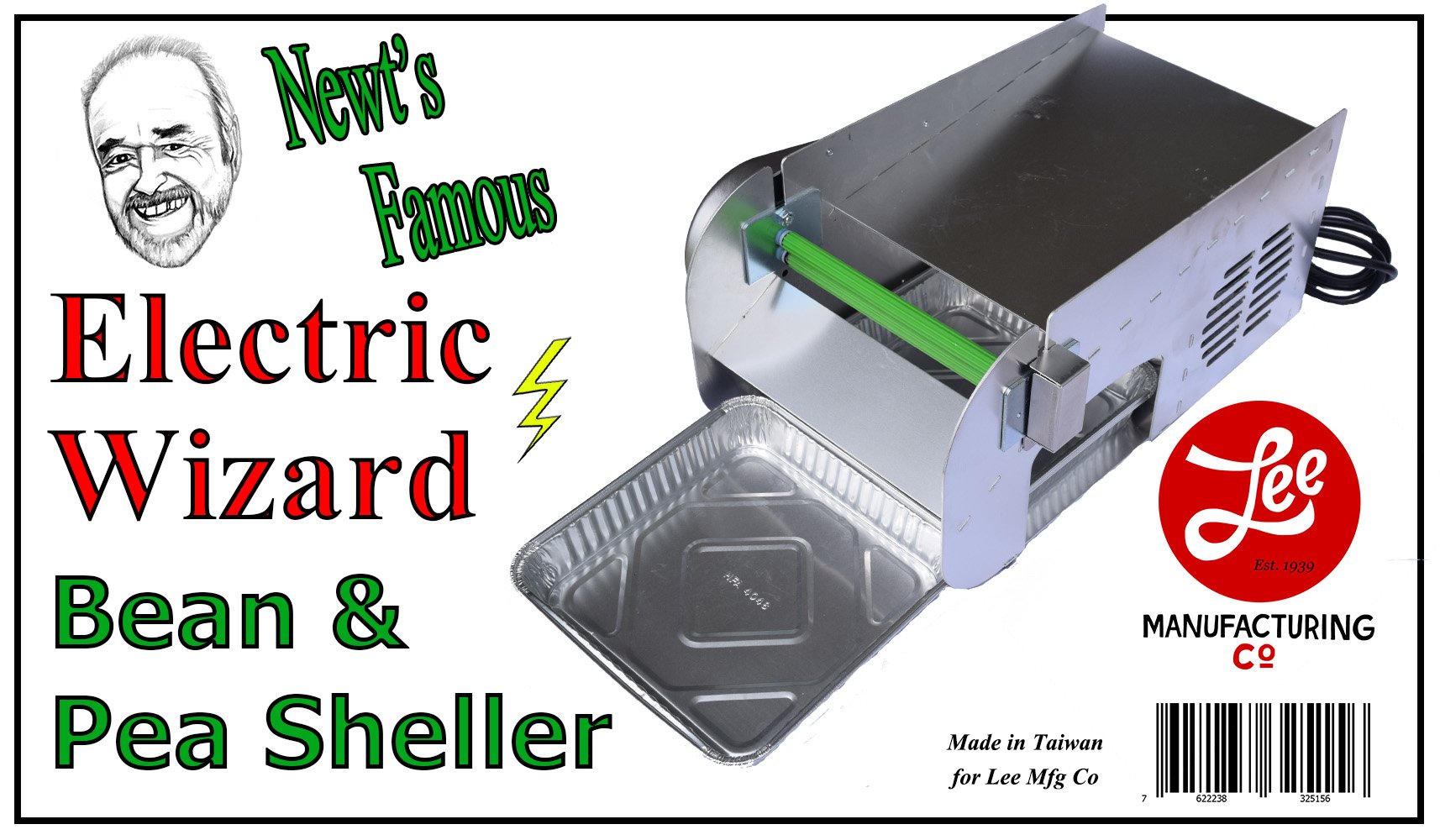 Electric Wizard Automatic Bean and Pea Sheller Machine - Fast & Easy Shelling for Fresh Peas, Beans, and Legumes - Perfect for Home Gardening, Farmers Markets & Food Preservation