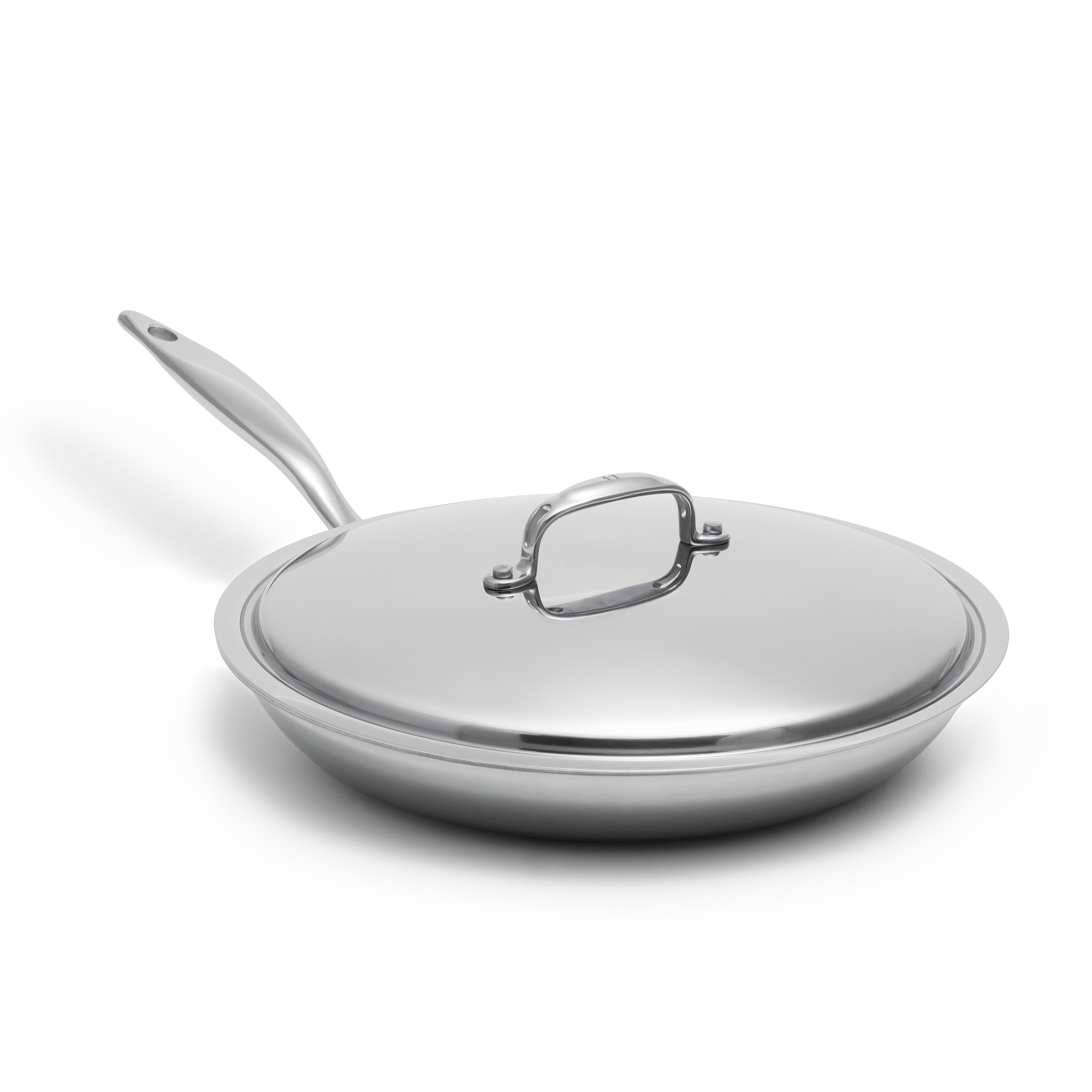 Premium Titanium Series 12-Inch Nonstick Fry Pan with Glass Lid - Scratch Resistant Cookware for Professional & Home Chefs - Perfect for Sautéing, Frying & Cooking Family Meals