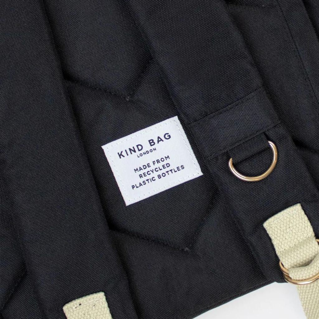 Kind Bags Hackney Medium Backpack - Stylish & Durable Black Backpack for Work, Travel & School | Water-Resistant & Spacious Design