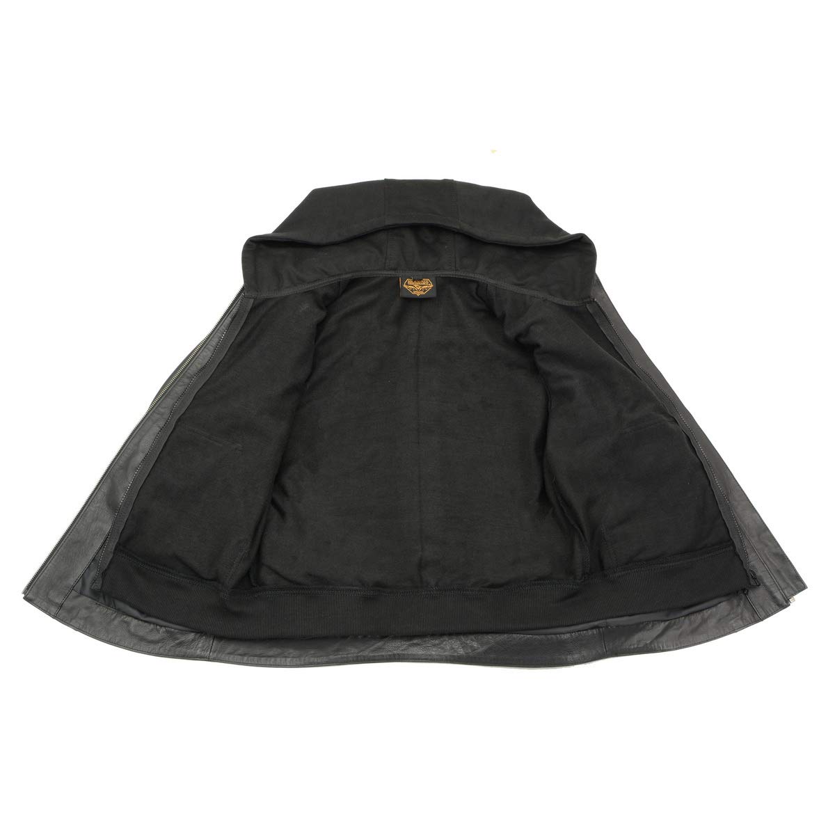 Milwaukee Leather MLL2545 Women's Lightweight Black Leather Jacket with Removable Hood - Stylish Motorcycle & Casual Outerwear for Everyday Wear