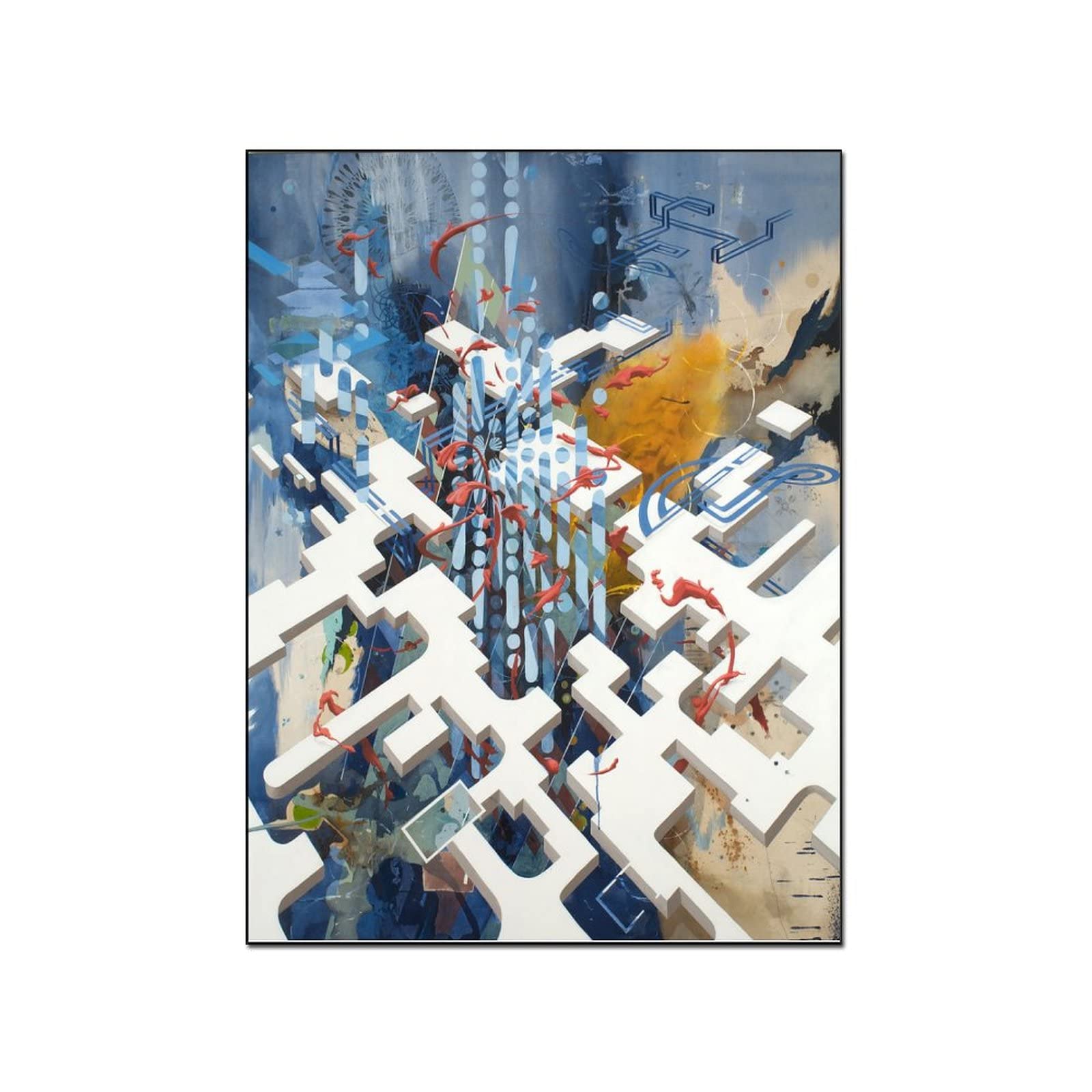 Flare Canvas Painting Posters & Prints - 12x16 Inch (30x40cm) Wall Art Pictures for Living Room & Bedroom Decor | Perfect for Home, Office & Gift Giving