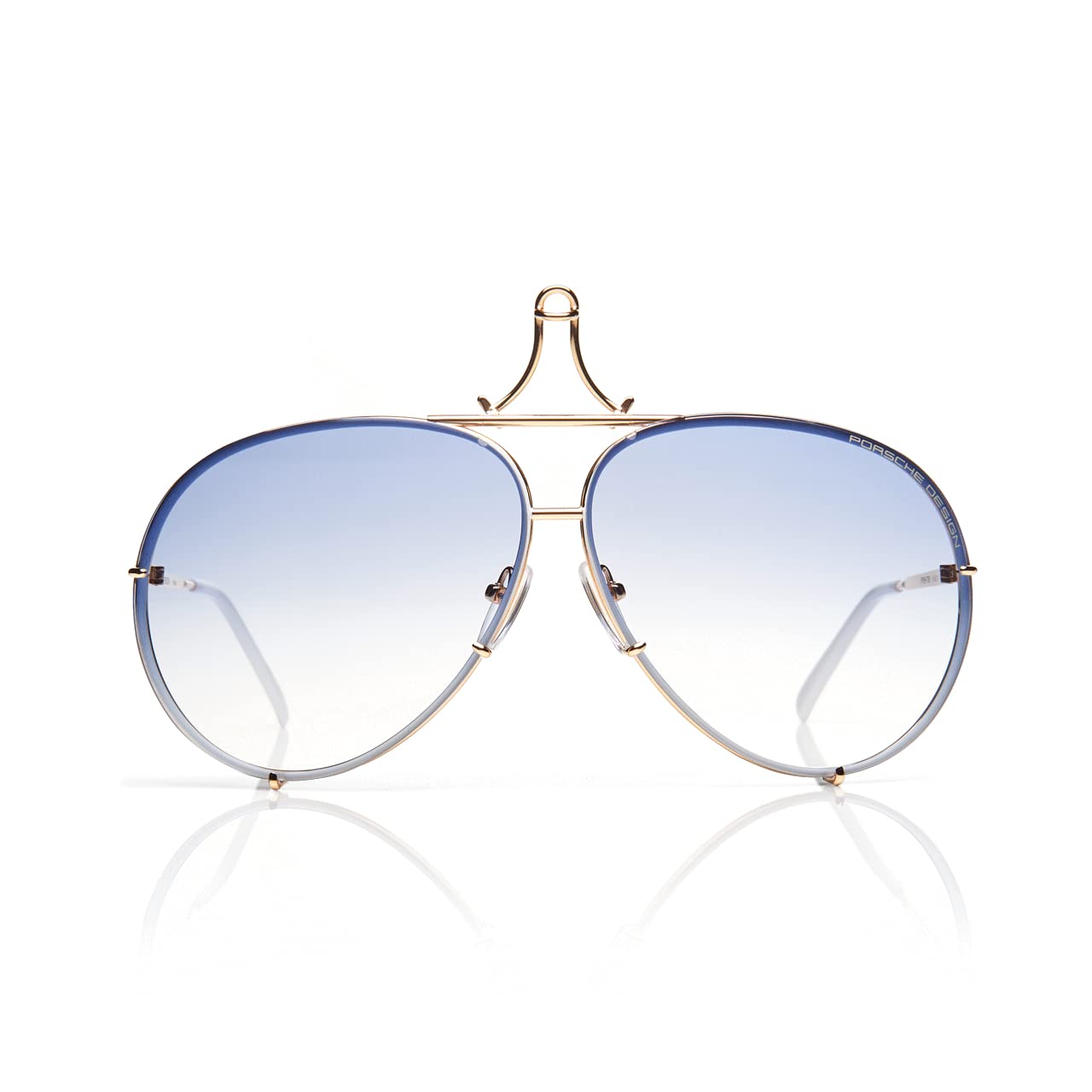 Porsche Design P8478 Aviator Sunglasses for Men & Women - UV Protection Polarized Lenses - Luxury Fashion Shades for Driving, Travel & Outdoor Activities