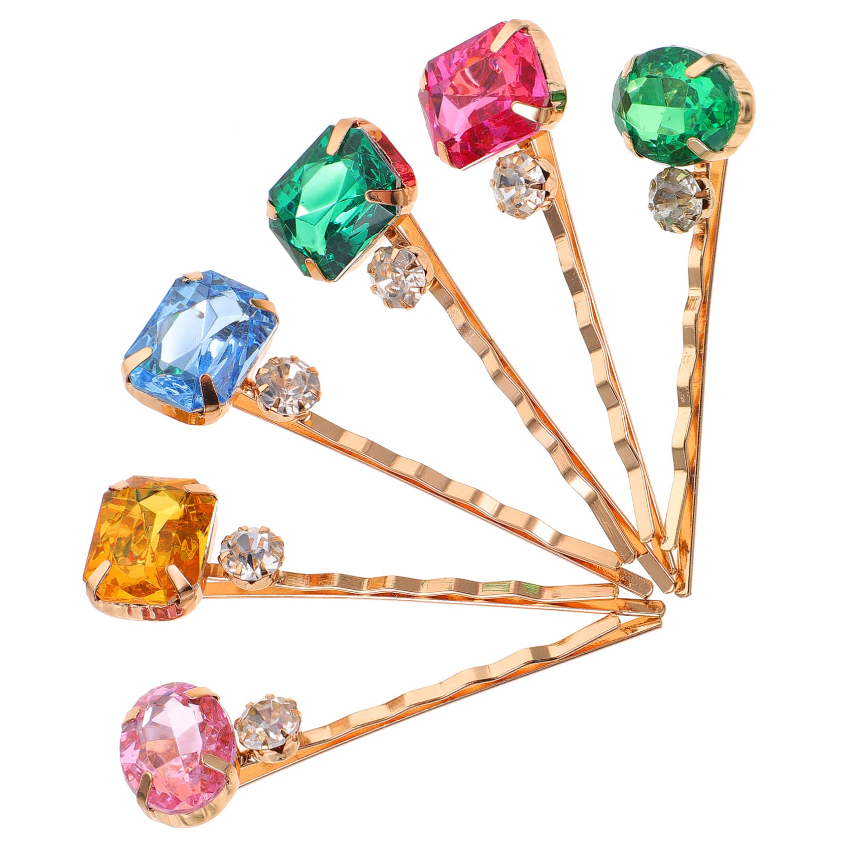 LALAFINA 2 Sets Acrylic Rhinestone Hair Clips for Women - Sparkling Bobby Pins & Hair Barrettes for Weddings, Prom, Parties (24pcs) - Perfect for Formal Events, Bridal Accessories, and Special Occasions