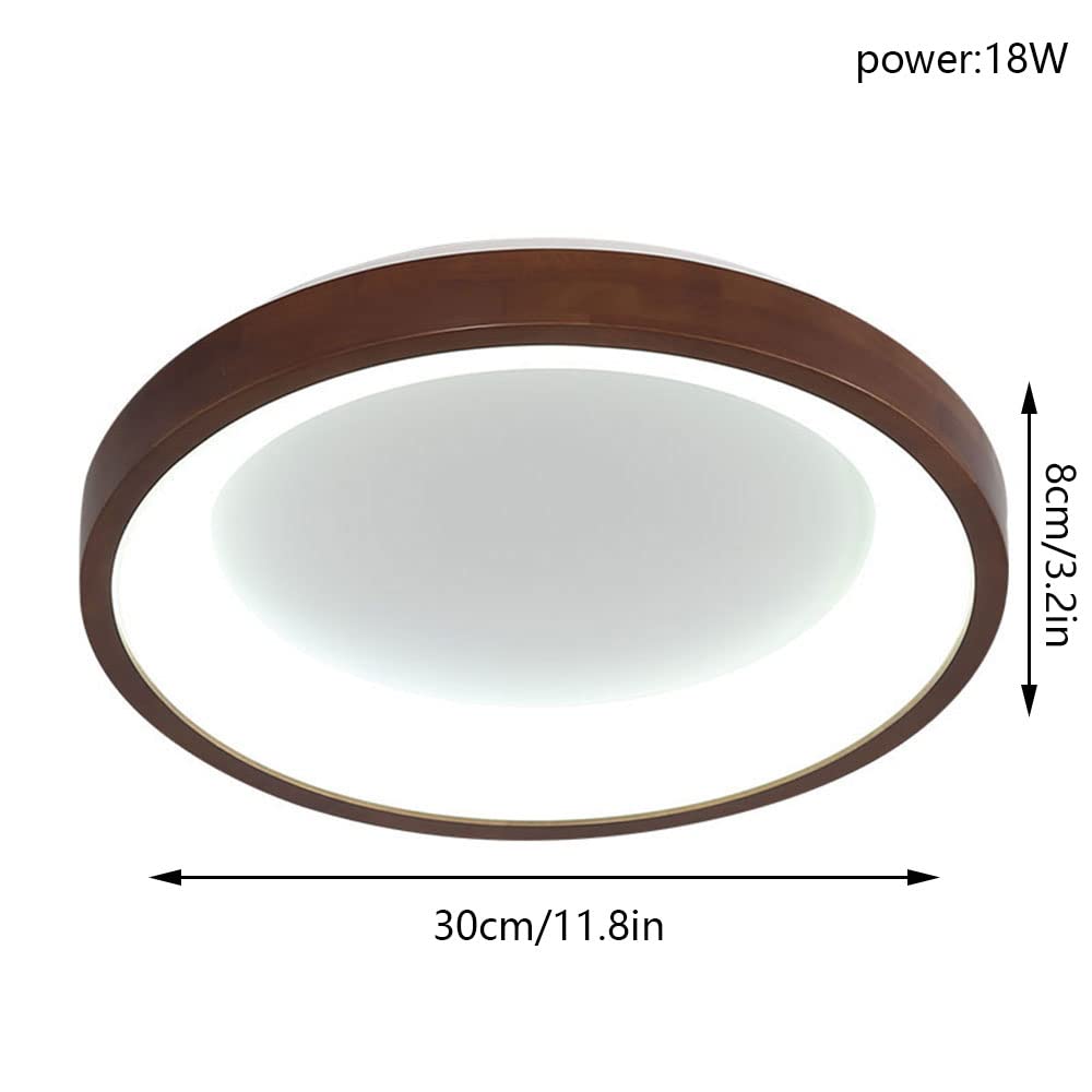 Modern Round LED Ceiling Light Fixture - 3000K Warm White, Flush Mount, Nordic Style for Kitchen, Bedroom, Laundry, Hotel | Energy Saving, Dimmable Decorative Lighting for Home & Commercial Spaces