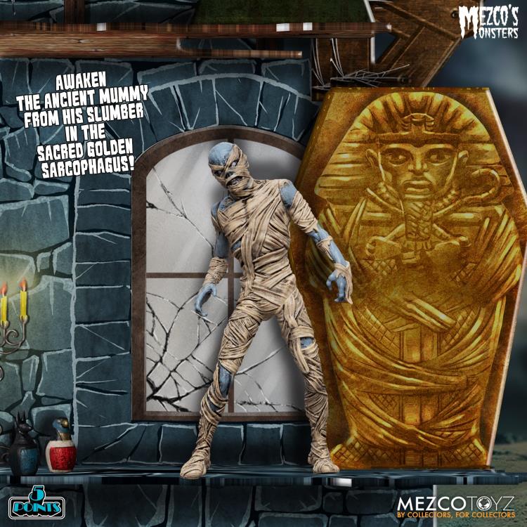 Mezco Monsters 5 Points Tower of Fear Deluxe Boxed Set Action Figure - Horror Collectible for Display & Scary Movie Nights