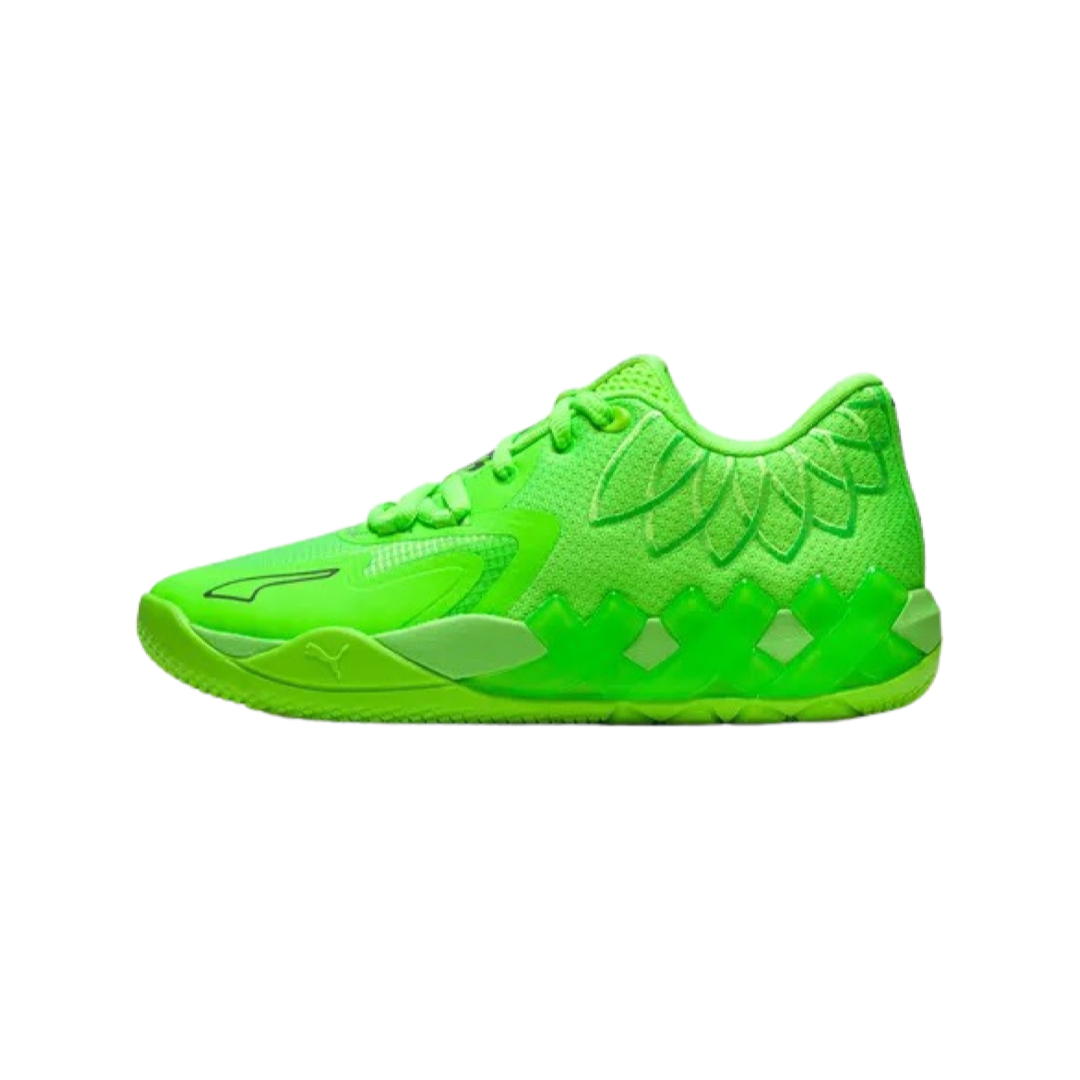 PUMA MB1 LaMelo Ball Basketball Shoes - Green Gecko & Castlerock Colorway for Men - High-Performance Sneakers for Court Play and Street Style