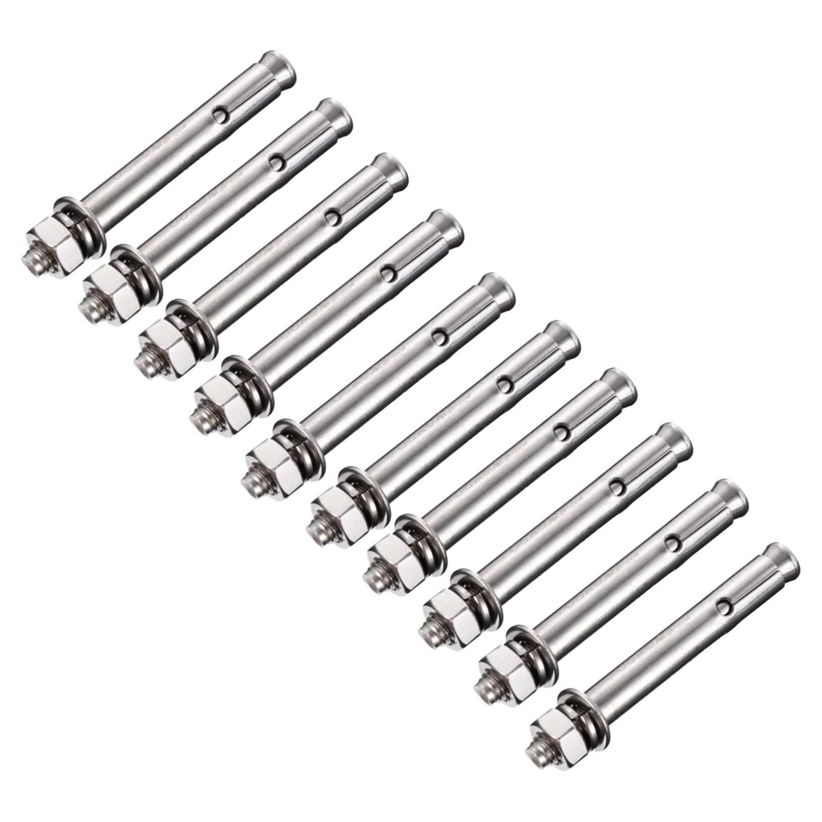 Stainless Steel Expansion Bolts 10pcs - Concrete Anchor Kit for Home & Construction