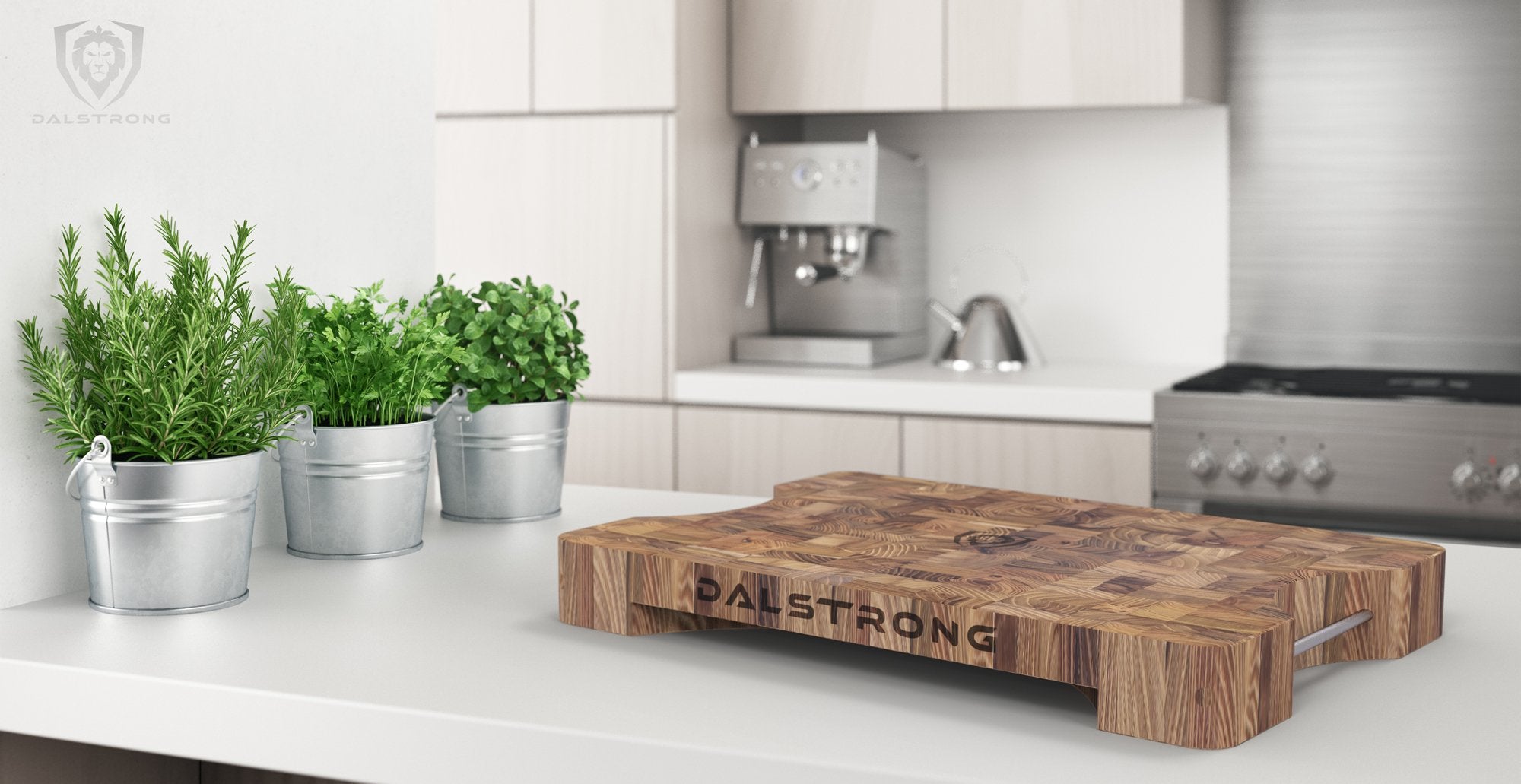 Premium Teak Wood Cutting Board by Lionswood & Dalstrong – Durable, Natural, and Knife-Friendly for Kitchen, Charcuterie, and Serving