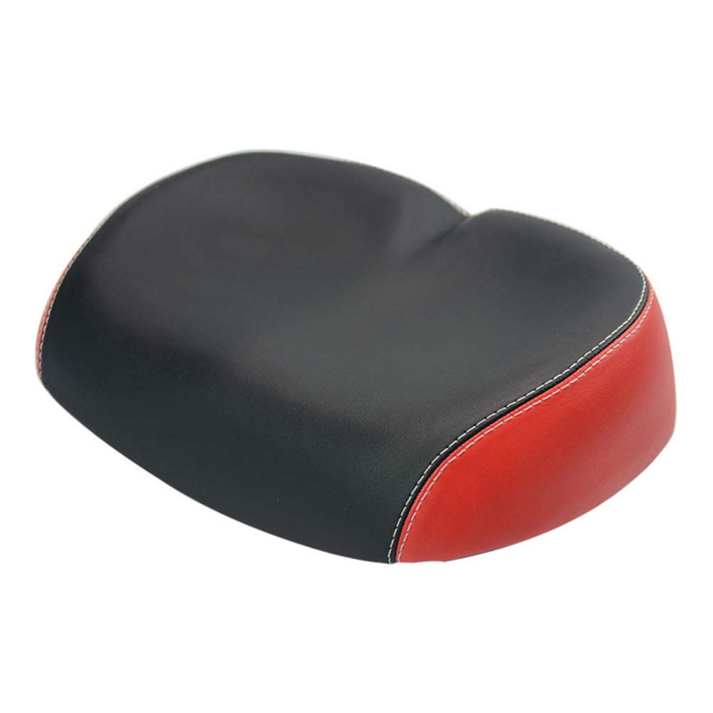 BESPORTBLE Comfortable PU Leather Bike Seat Cover - Soft Exercise & Mountain Bike Saddle Cushion - Black - Perfect for Cycling, Commuting & Outdoor Adventures
