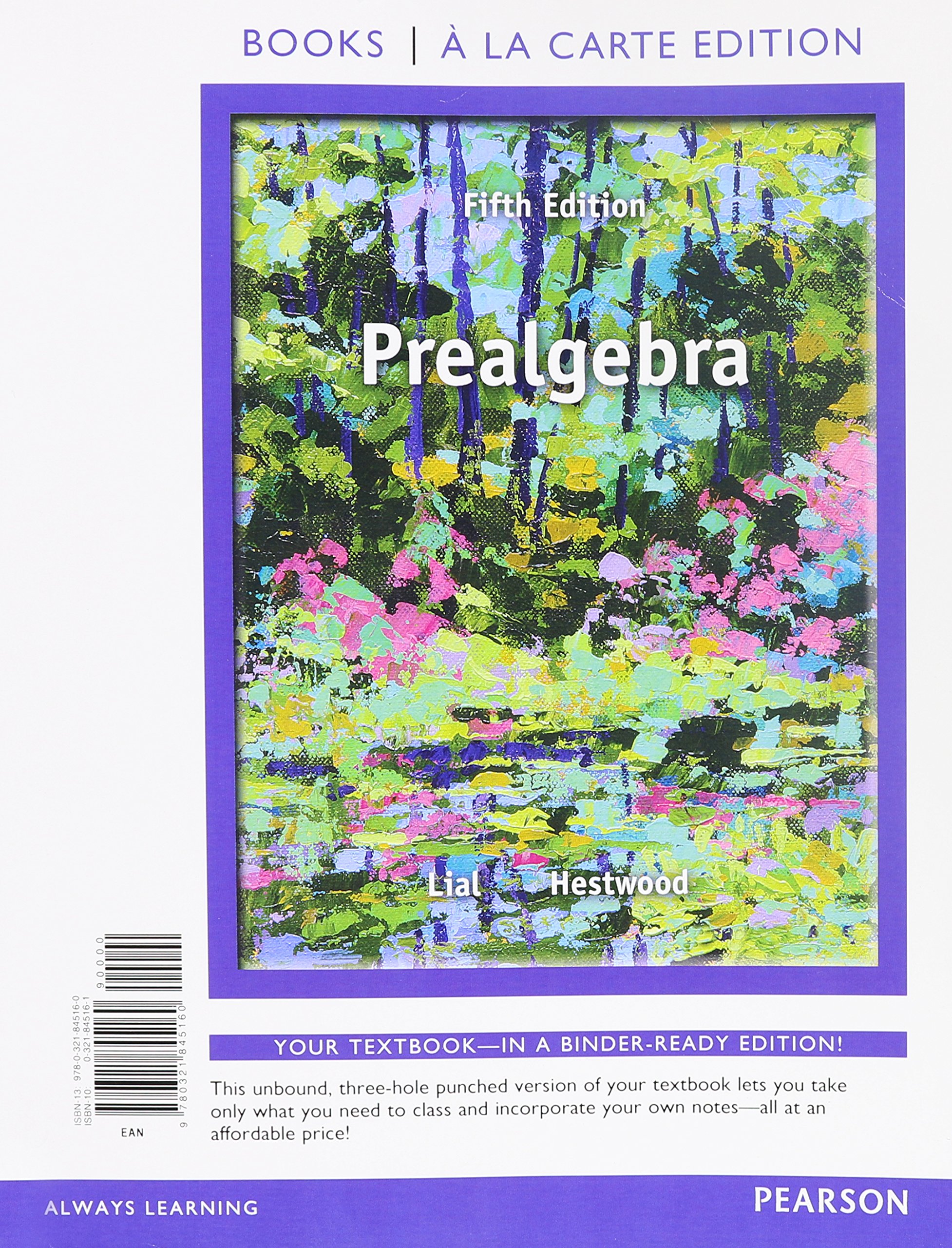 Prealgebra Textbook - Books a la Carte Edition | Math Learning Guide for Middle School & High School Students | Perfect for Homeschooling & Classroom Study