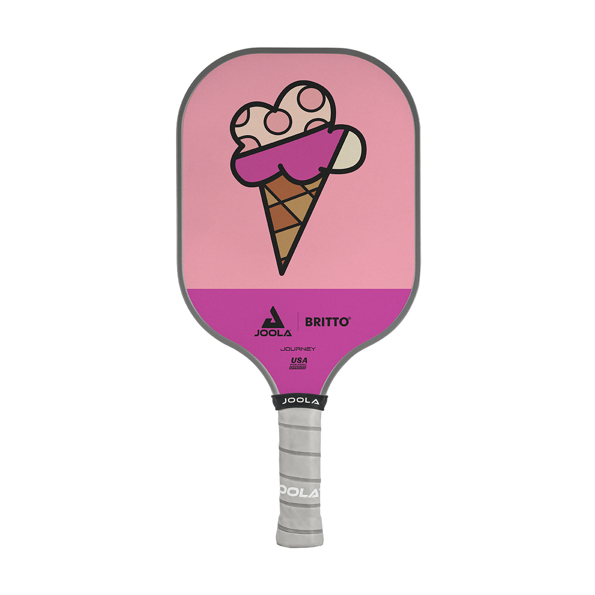 JOOLA BRITTO Pickleball Paddle - Premium Carbon Fiber Surface with Cushion Grip - USA Pickleball Approved - Perfect for Indoor & Outdoor Games, Tournaments & Recreational Play