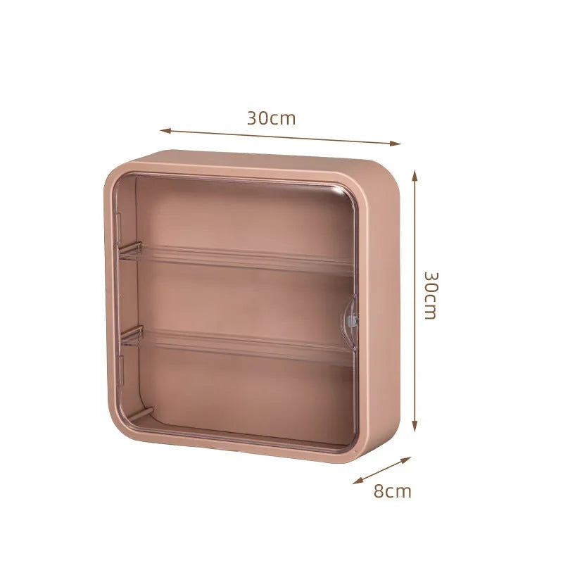 POP MART Modern Wall Mounted Display Case - Acrylic Collectible Figure Storage Bin with UV Protection - Perfect for Home Decor, Office Display & Toy Collection Organization
