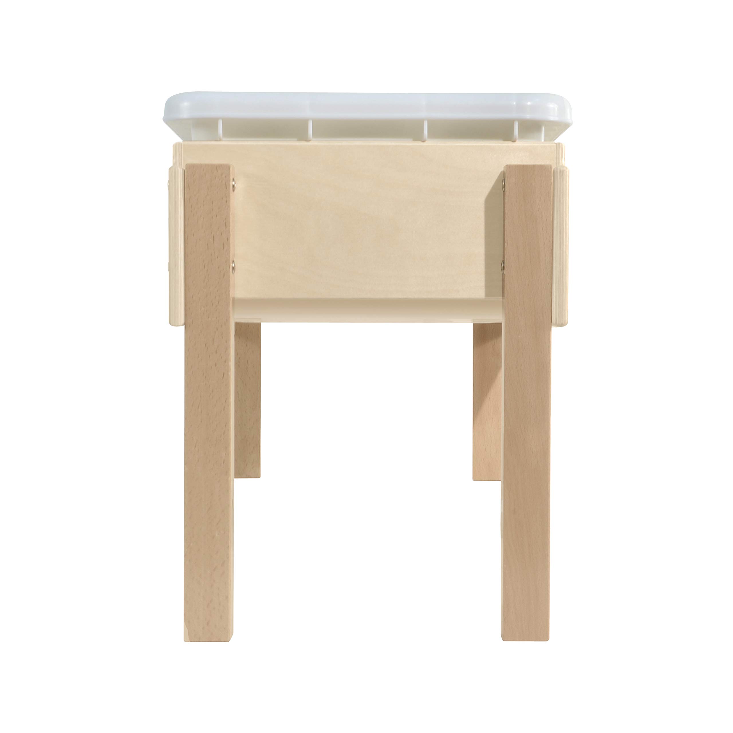 Wooden Sand and Water Play Table for Toddlers - Durable Kids Outdoor Activity Center for Beach, Backyard & Sensory Play
