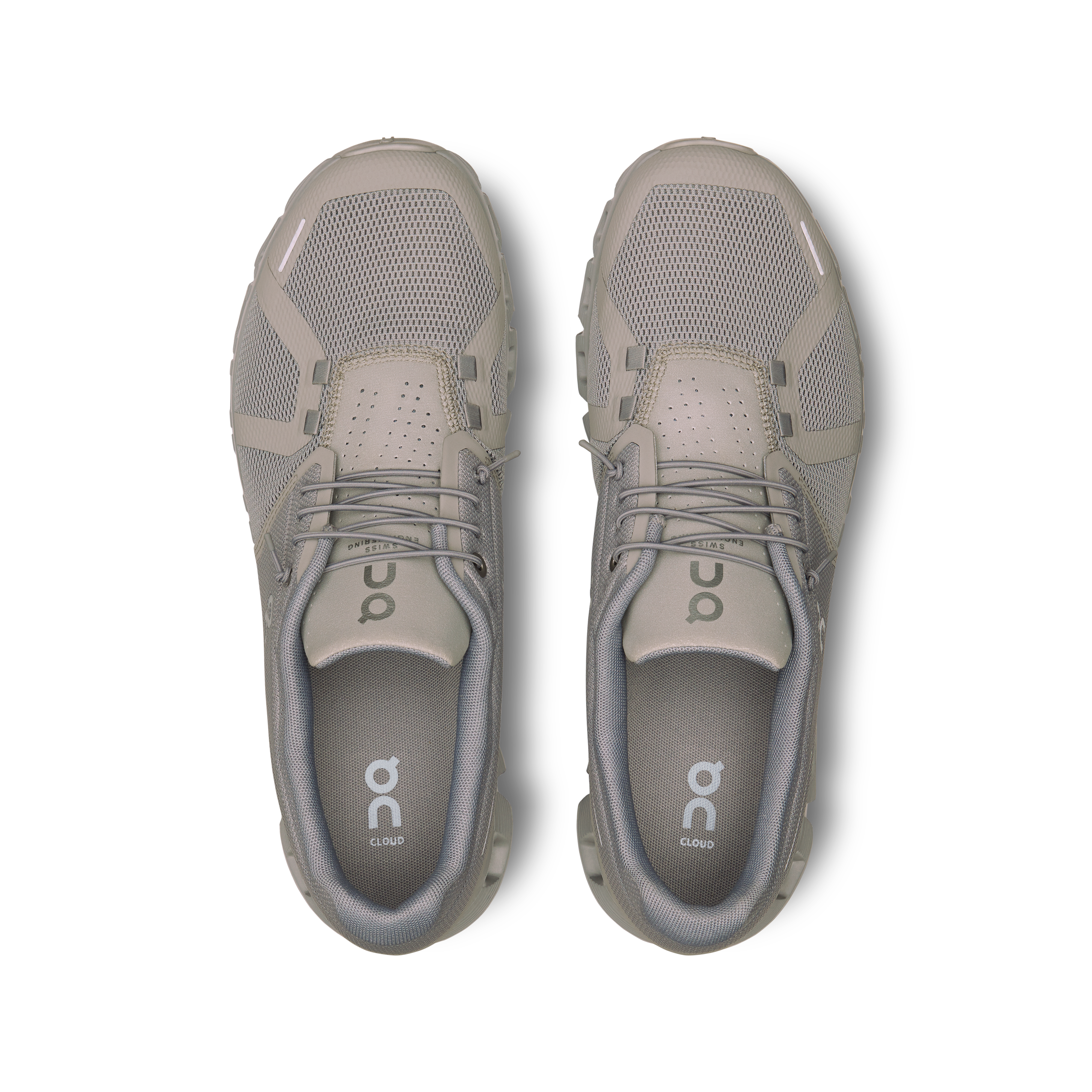 On Running Men's Cloud 5 Running Shoes - Lightweight & Breathable Fog/Alloy Color - Perfect for Jogging, Gym Workouts & Daily Wear