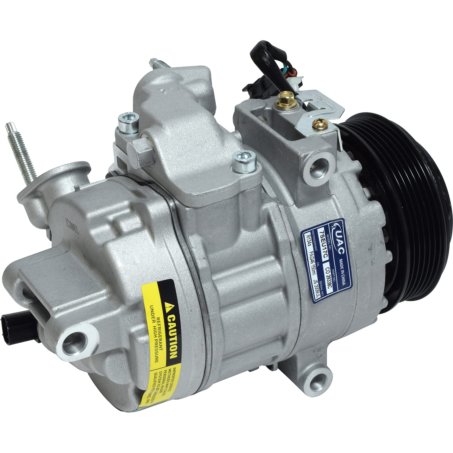 UAC 7SBH17C A/C Compressor Assembly Replacement for HVAC Systems - Perfect for Car Air Conditioning Repair & Maintenance