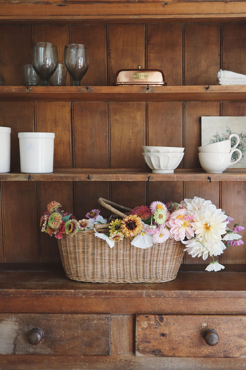 Natural Rose Rattan Basket - Handwoven Storage Organizer for Home Decor, Picnic, Laundry & Gift Giving | Eco-Friendly & Stylish