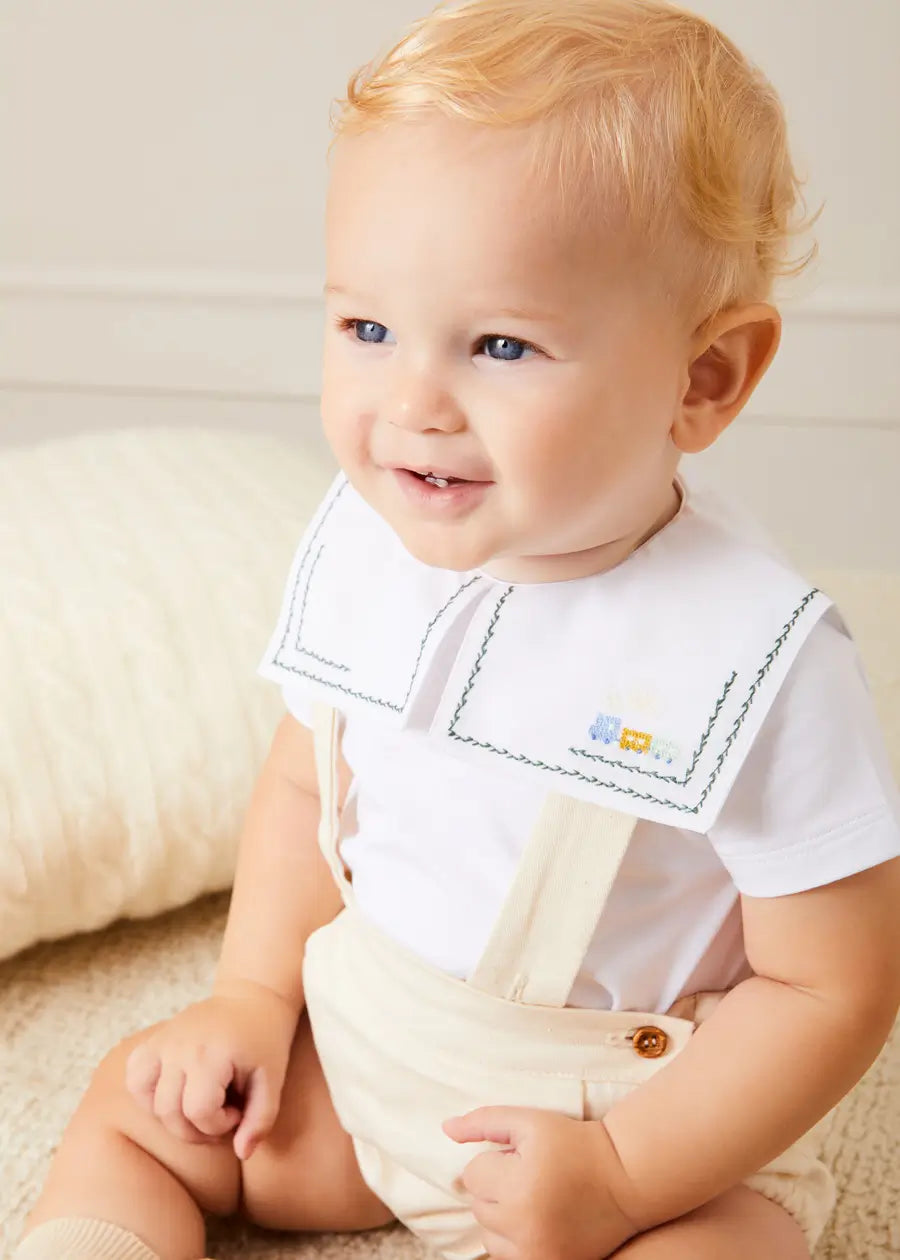 Plain White Bloomers with Braces for Babies 6 Months to 2 Years - Perfect for Everyday Wear, Photo Shoots & Special Occasions