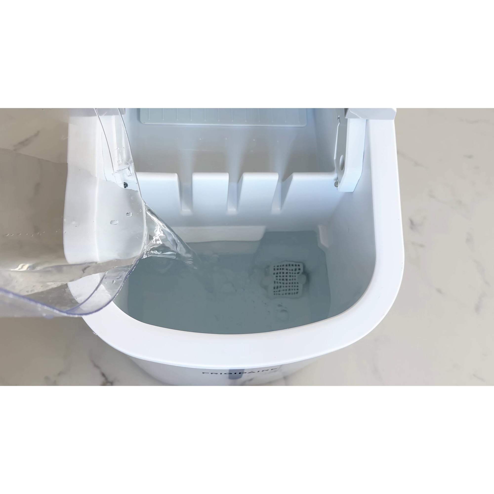 Frigidaire EFIC118-SILVER-KL Portable Countertop Ice Maker Machine - 26 lbs Daily Output, Silver - Perfect for Home, Office, RV, and Parties
