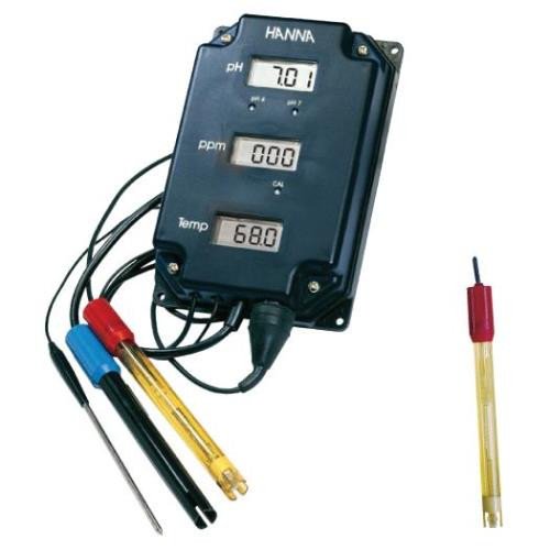 Hanna Instruments HI9814 pH/EC/TDS/Temperature Water Quality Tester - Continuous Monitoring for Aquariums, Hydroponics, Pools & Laboratories