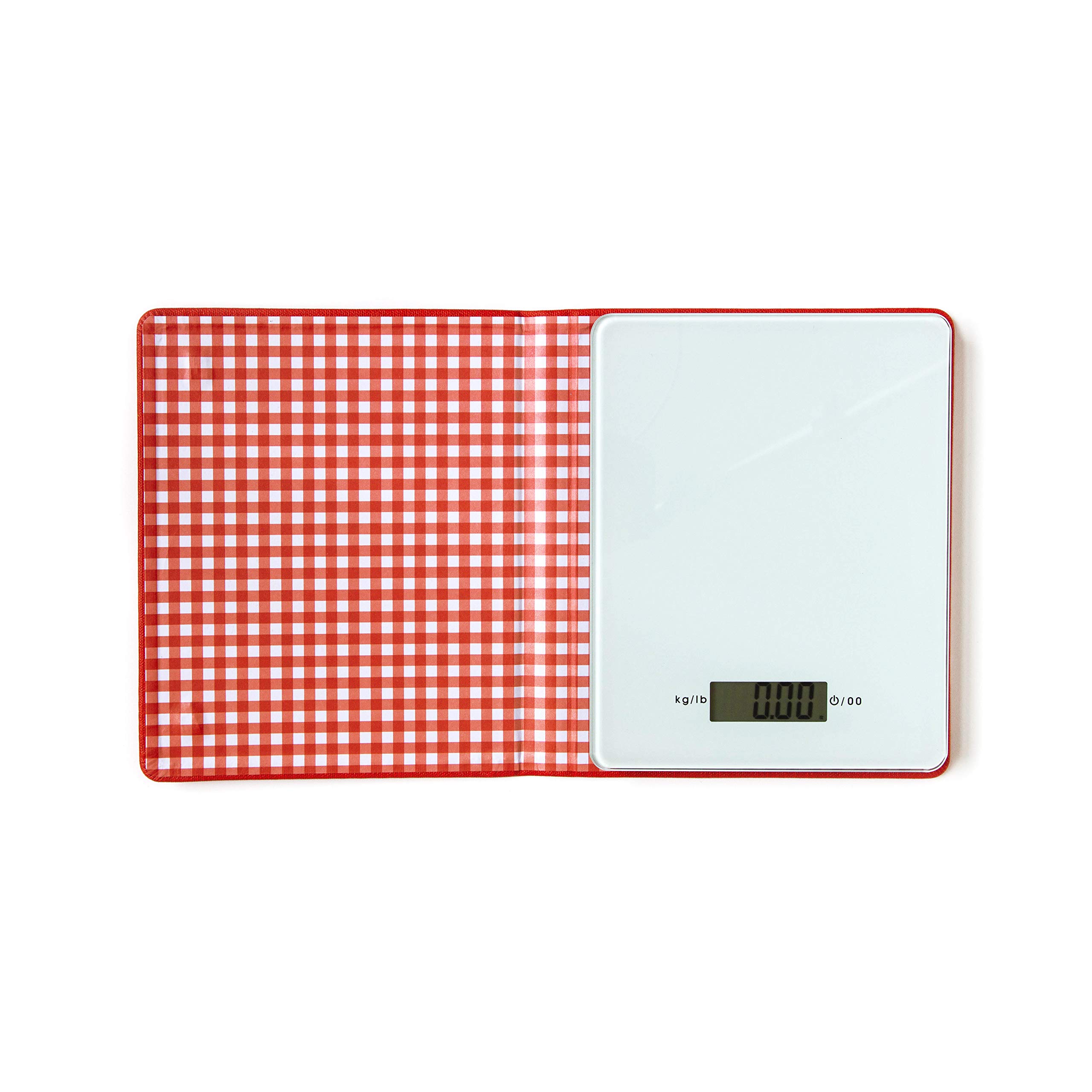 Suck UK Digital Food Scale Cookbook with Built-In Kitchen Scale | Recipe Book with Hidden Weight Scale | Baking & Cooking Accessories for Foodies | Perfect Baking Gift for Home Chefs | Ideal for Measuring Ingredients, Portion Control & Healthy Eating