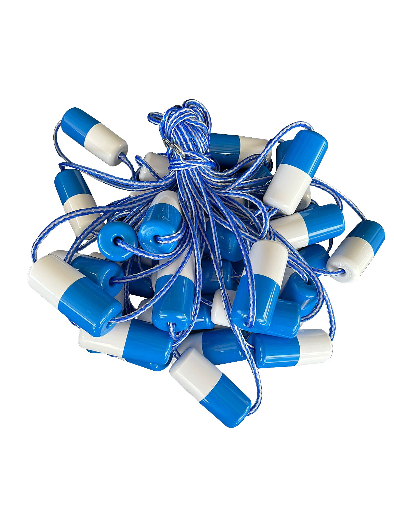 Fibropool Safety Rope with Floating Buoys - Pre-Assembled Pool Divider with Durable Hooks for Swimming Pool Safety | Perfect for Lap Swimming, Water Aerobics & Pool Partitioning