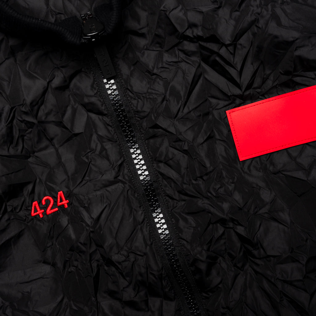 424 Nylon Jacket for Men - Lightweight Waterproof Windbreaker - Black Outdoor Jacket for Hiking, Running & Travel