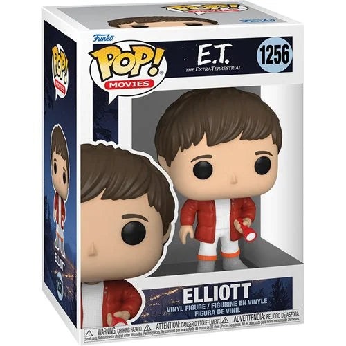 E.T. 40th Anniversary Elliot Pop! Vinyl Figure #1256 - Funko Pop Collectible for Movie Fans & Gift for Sci-Fi Lovers - Perfect for Display, Gifts, and Nostalgic Movie Collections