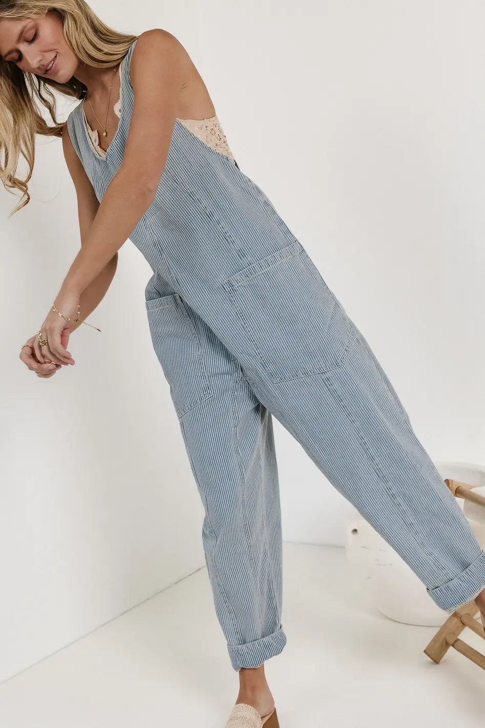 Madeline Striped Jumpsuit for Women | Fashionable One-Piece Romper | Perfect for Casual Outings, Beach Vacations & Summer Parties