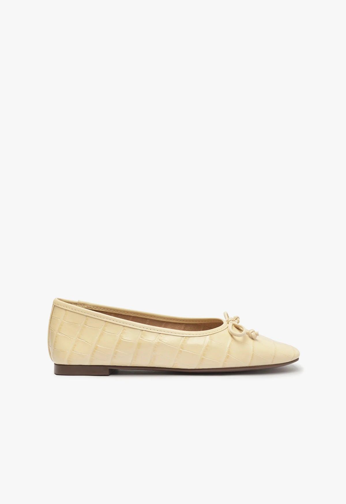 Arissa Genuine Leather Flat Shoes for Women - Crocodile Embossed Comfortable Slip-On Loafers - Perfect for Office, Casual Wear & Travel