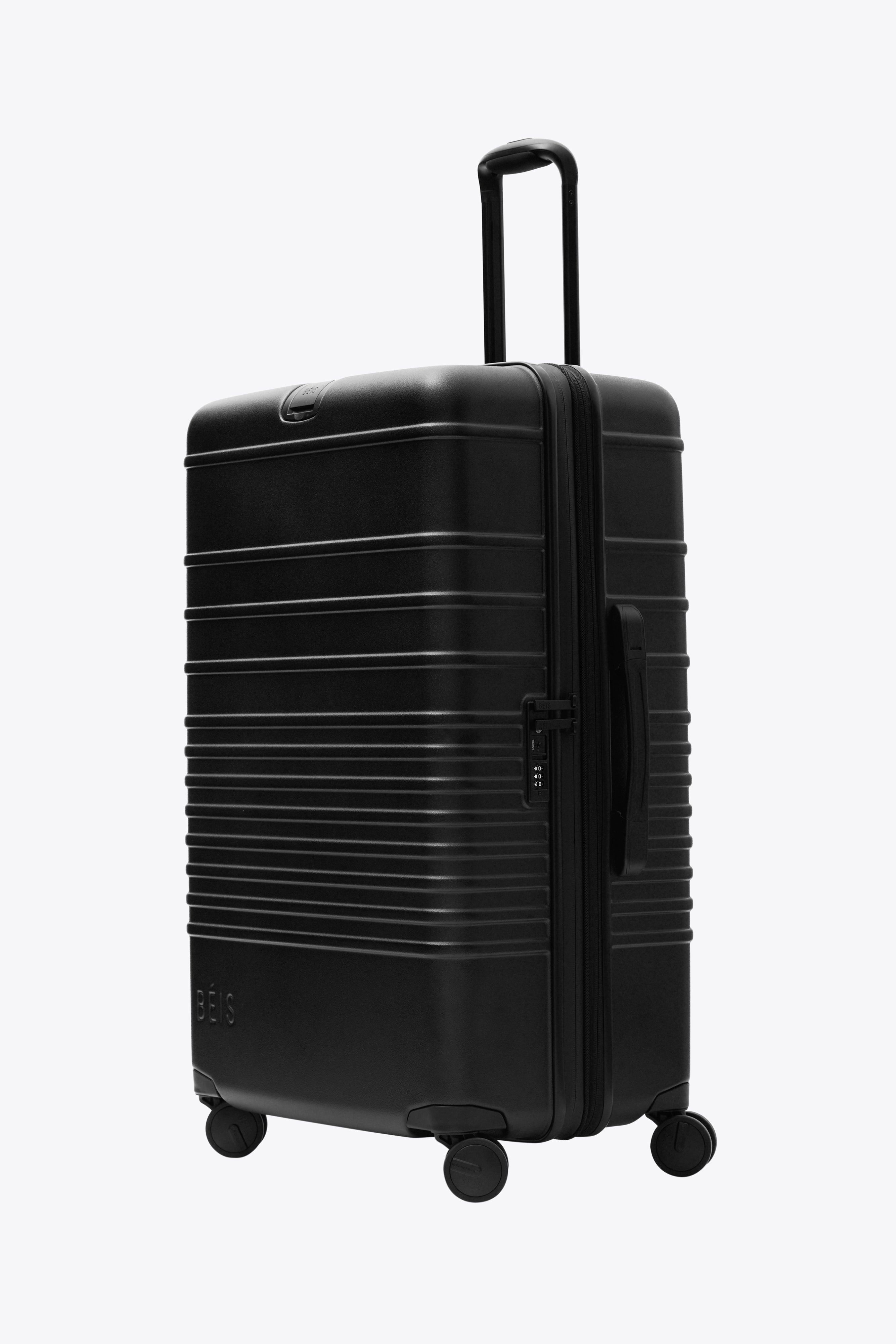 Large Black Check-In Roller Luggage - Perfect for Air Travel, Business Trips & Vacation Packing