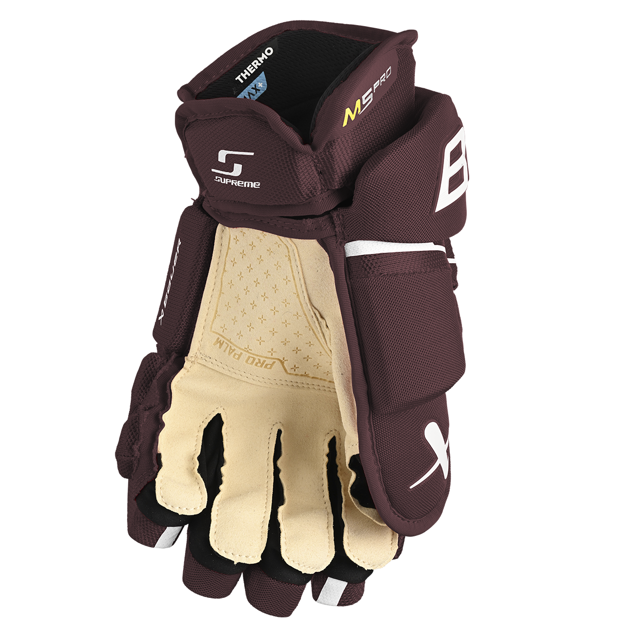 Bauer Supreme M5 Pro Senior Hockey Gloves - High-Performance Ice Hockey Gear for Players & Goalies - Perfect for Games, Training & Competitive Play