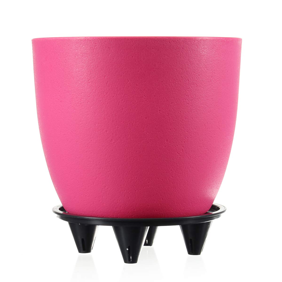GGGarden Automatic Self-Watering Plant Pots - 0.3L Water Capacity, 1.3L Soil Load, Round Flower Pot (Red) - Perfect for Indoor Plants, Home Decor & Office Greenery