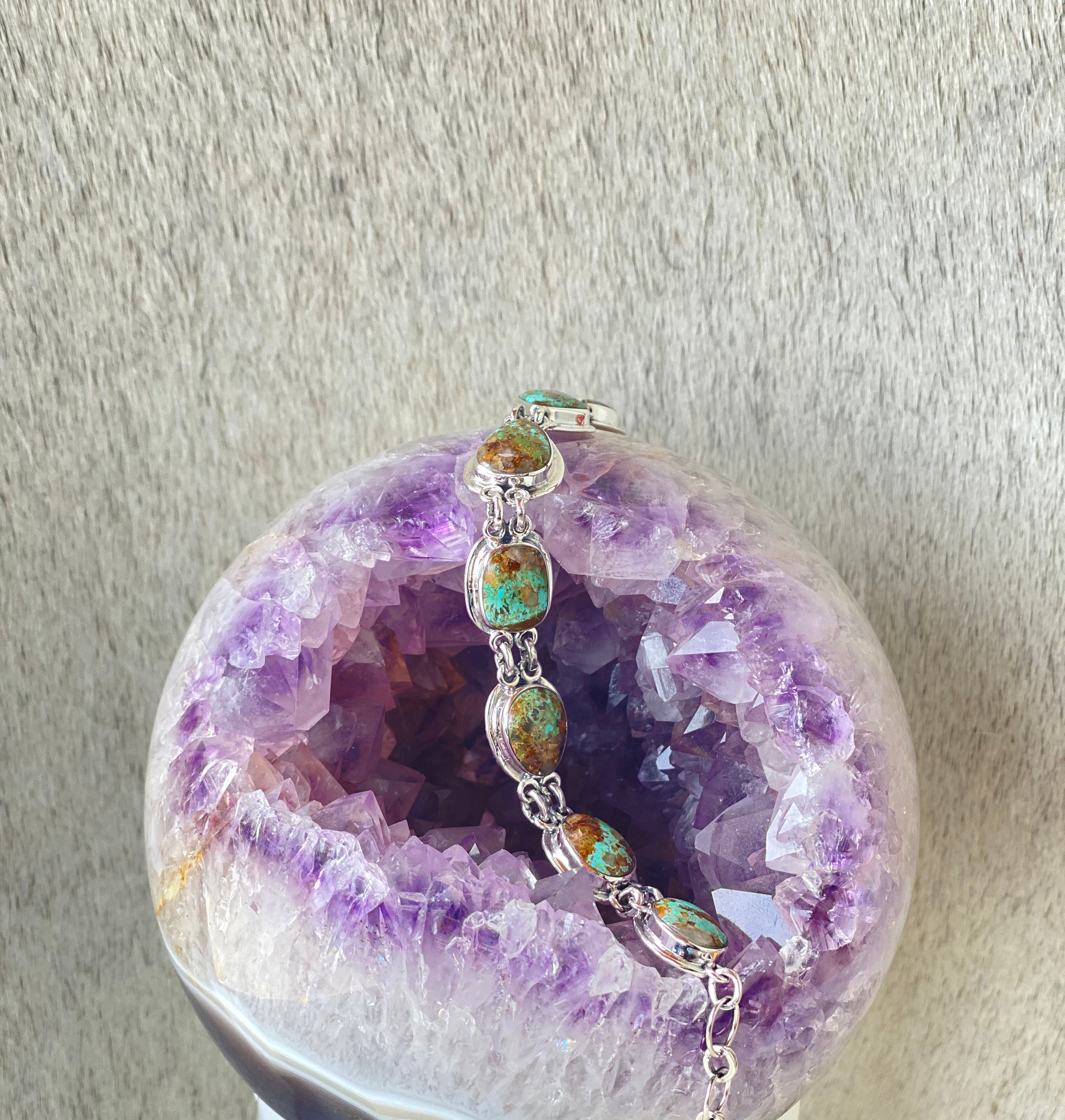Turquoise Round Beaded Bracelet for Women - Handmade Boho Jewelry for Everyday Wear & Gift Giving
