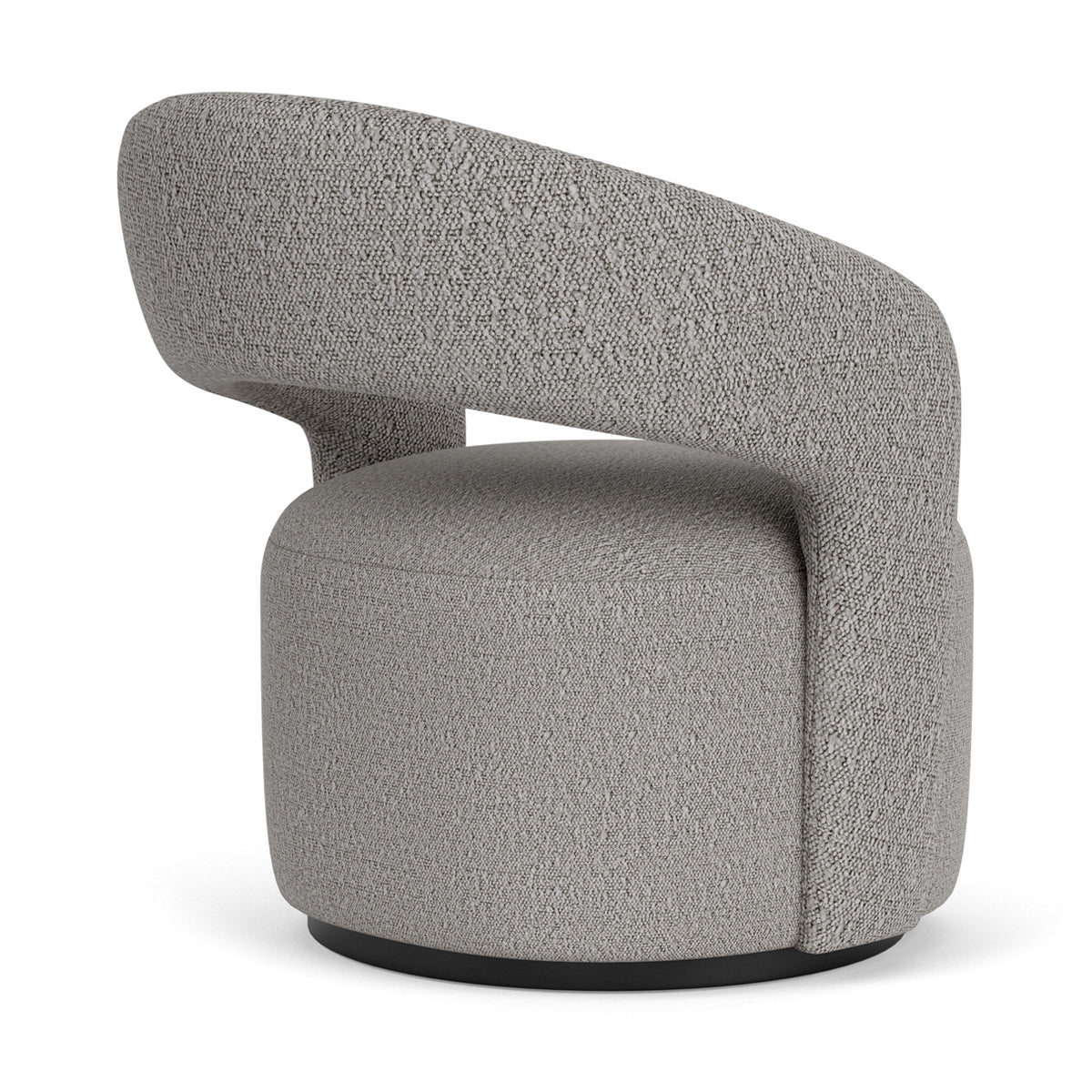 Modern Boucle Swivel Armchair - 360° Rotating Accent Chair with Soft Velvet Fabric, Mid-Century Style Living Room Furniture for Home Office, Lounge, Bedroom & Reading Nook