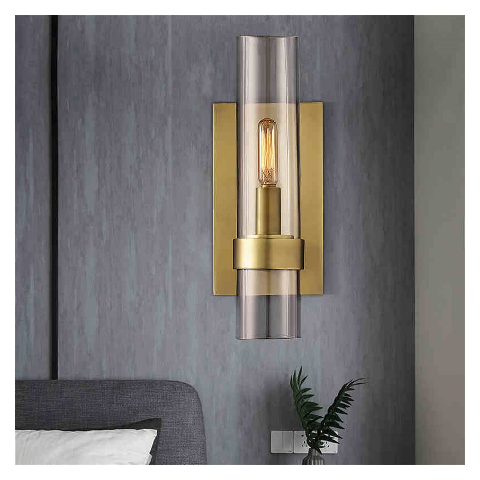 Nordic Modern MOTOT LED Wall Lamp - Small Gold, No Bulb Included - Perfect for Living Room, Bedroom, Bathroom & Mirror Lighting - Stylish Home Decor Night Light