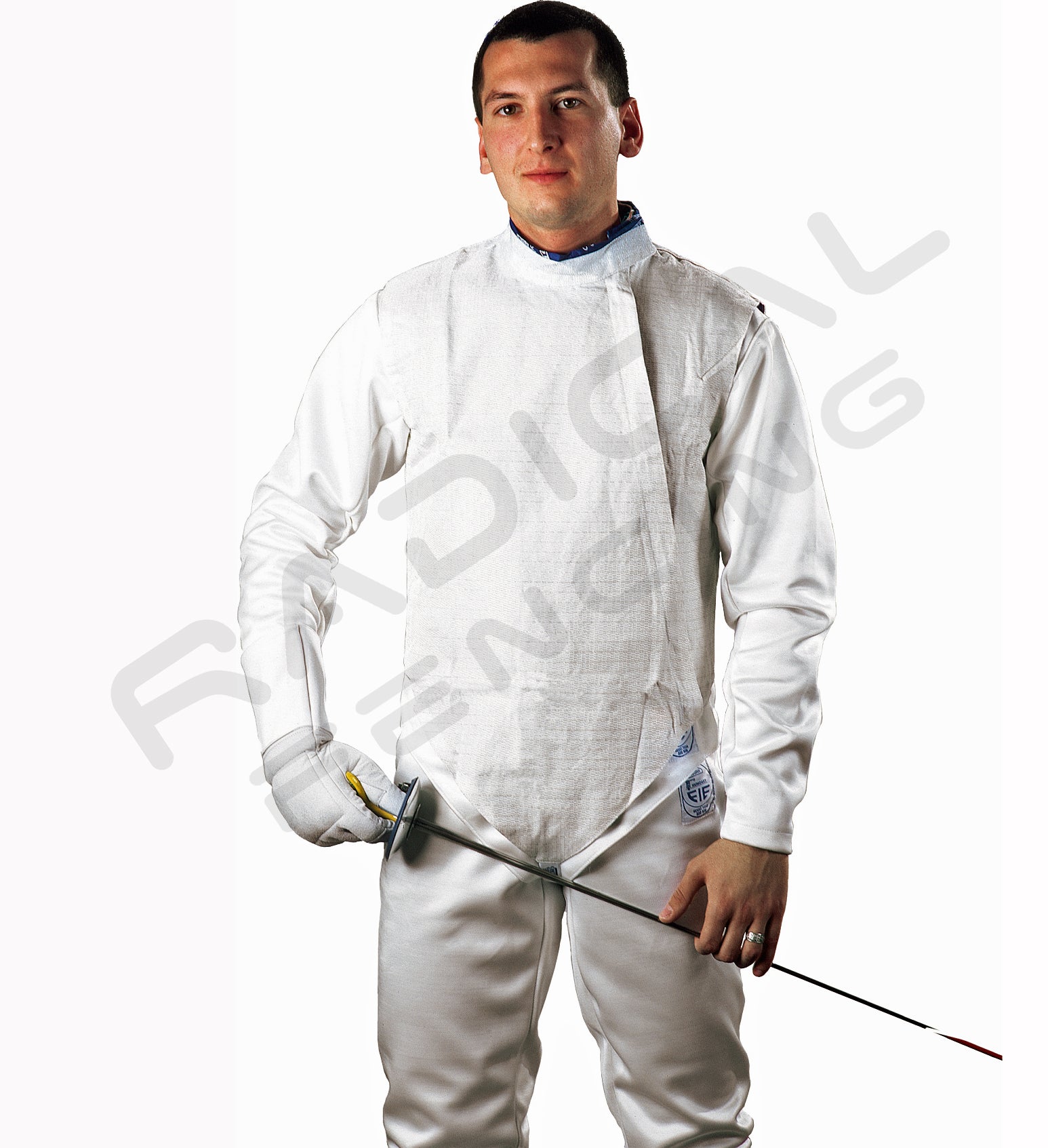 RF PBT Men's Stainless Steel Washable Electric Foil Jacket - Stylish Reflective Lame Coat for Night Running, Cycling & Outdoor Activities
