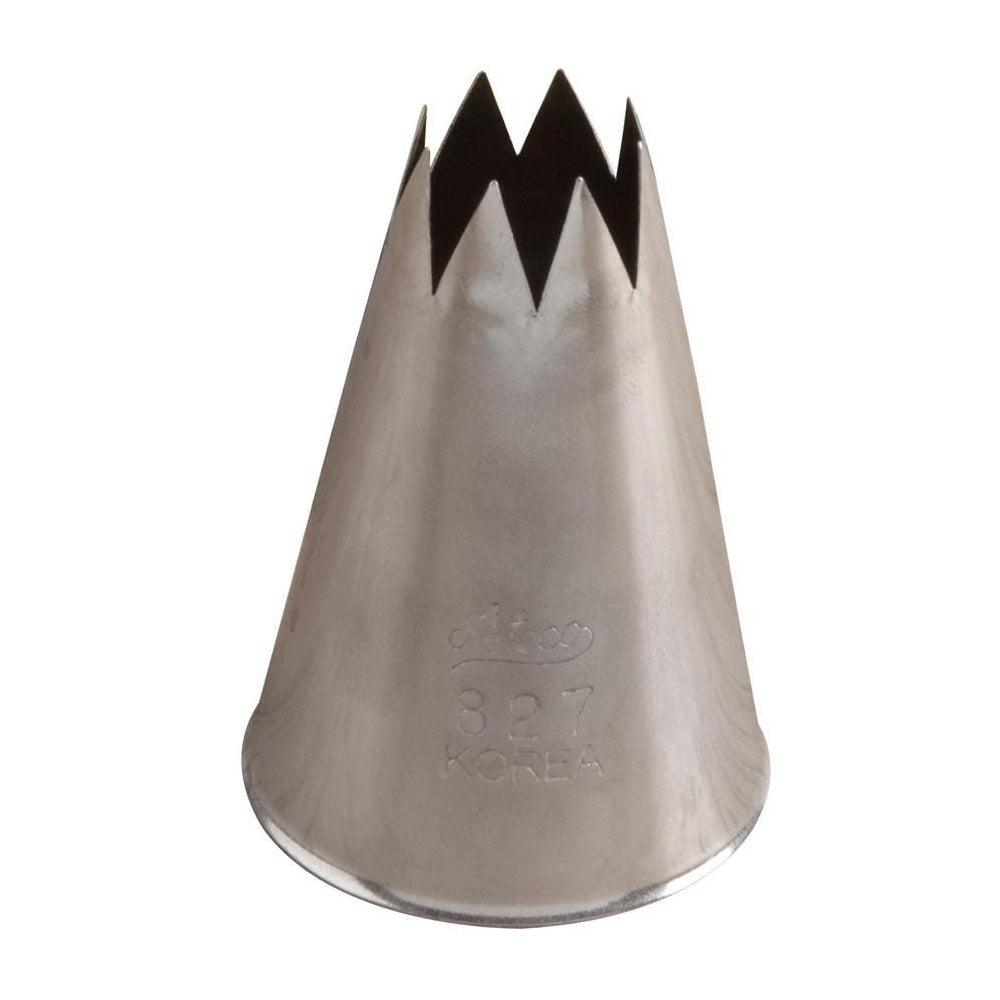 Ateco 827 Stainless Steel Star Pastry Tip #7 - Perfect for Cake Decorating, Cupcakes, and Cookie Designs