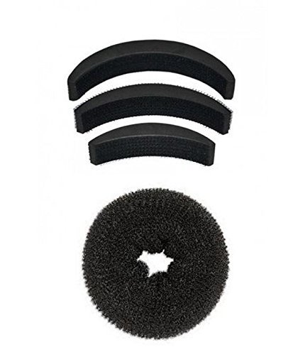 Homeoculture Black Hair Accessories Combo Set - 10-Piece Hair Styling Kit for Women & Girls | Hair Clips, Barrettes & Ponytail Holders | Perfect for School, Work & Special Occasions