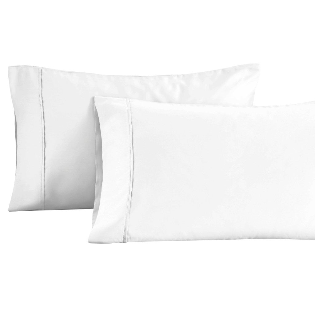 Premium 1400-1500 Thread Count Cotton Blend Pillowcase Set of 2 - Ultra Soft & Breathable Bedding for Side Sleepers & Hot Sleepers - Perfect for Master Bedroom, Guest Room & Luxury Hotels