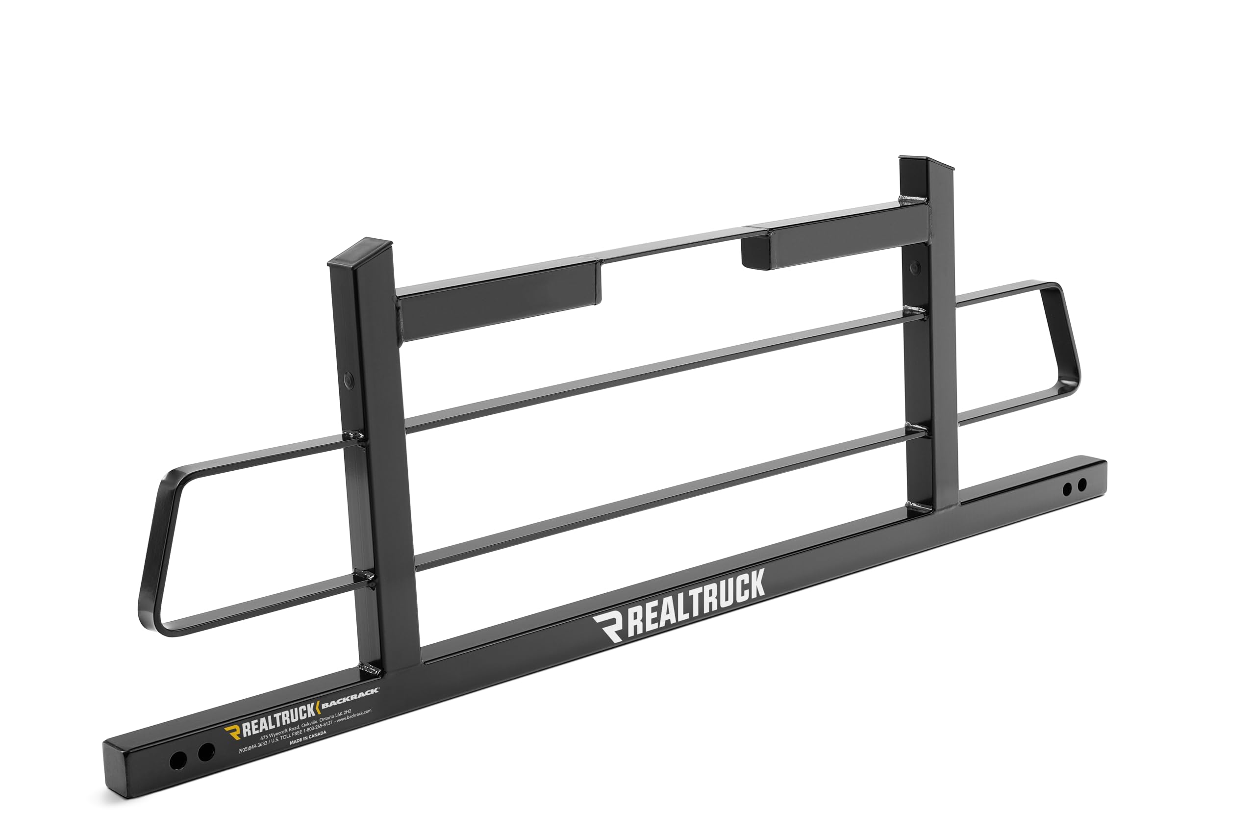 RealTruck BACKRACK Original Black Truck Rack Frame - No Drill Installation | Fits 2020-2025 Chevy/GMC Silverado/Sierra 2500/3500 HD, 2002-2025 Dodge RAM 1500, 2019-2025 RAM 2500/3500 | Heavy Duty Protection for Off-Road & Work Trucks
