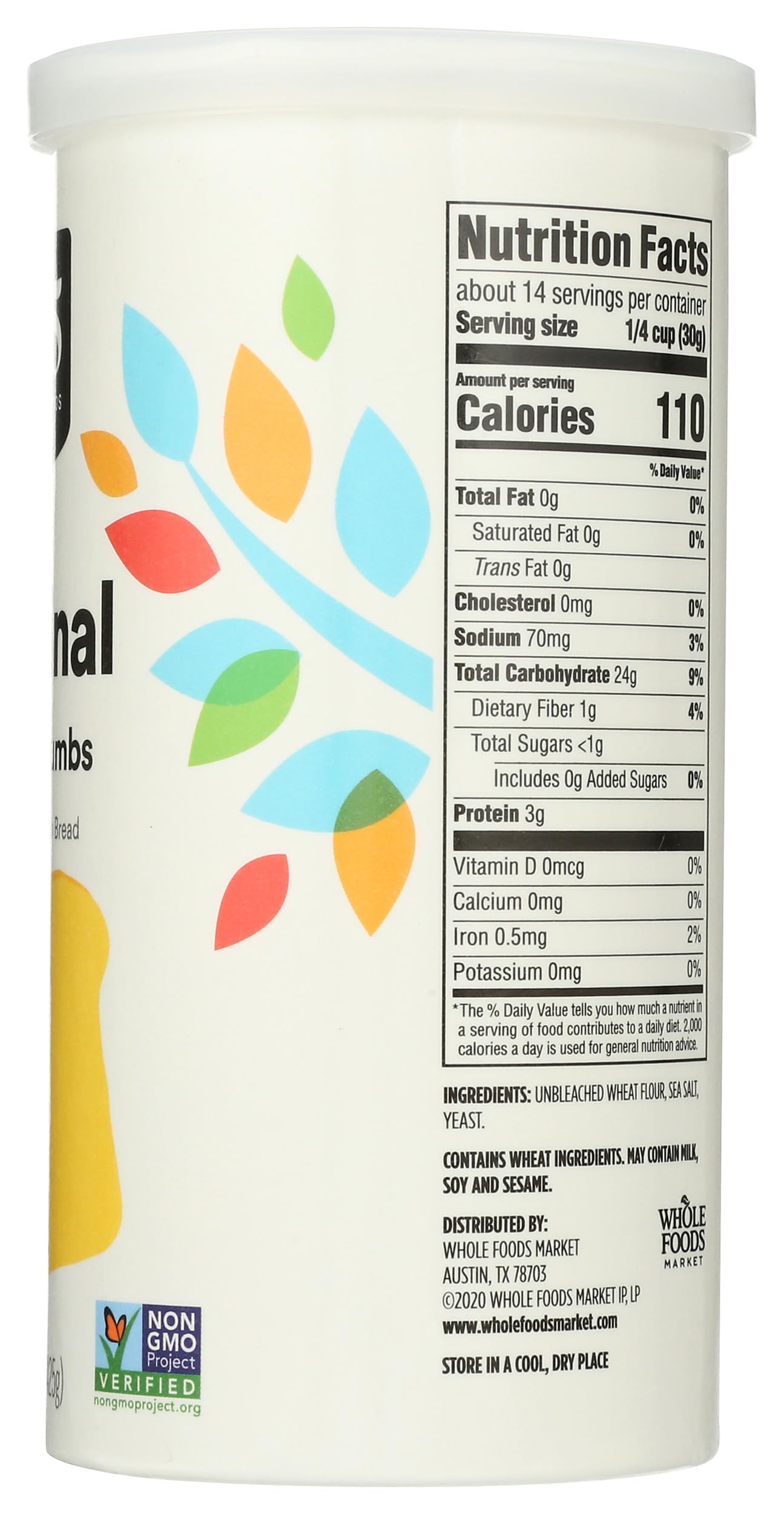 365 by Whole Foods Market Organic Bread Crumbs, 15oz | Gluten-Free Panko Style | Perfect for Breaded Chicken, Meatballs & Baking | Whole Food Plant-Based Pantry Staple
